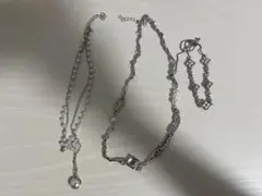 シルバー ネックレス ブレスレット 3点セット