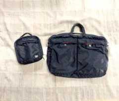 PORTER 廃盤 タンカー スクエア型ショルダーバッグ おまけでブリーフバッグ