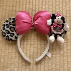 ミニー・マウス ヒョウ柄カチューシャ