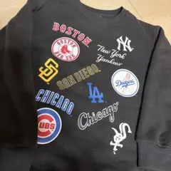 MLBチームロゴトレーナー 150サイズ ブラック　男の子　トレーナー