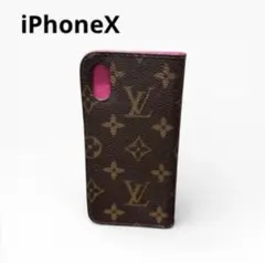 美品★Louis Vuitton 手帳型ケース モノグラム　iPhoneＸ