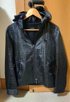 美品 秀逸シャドーチェックブルゾン バーバリーブラックレーベル