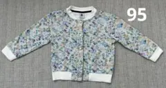 PETIT BATEAU 花柄カーディガン 95cm