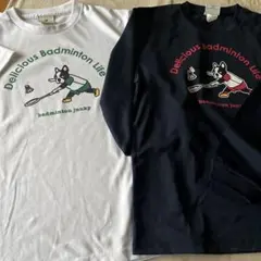 badminton junky バドミントンTシャツ 2色セット　お買い得☆