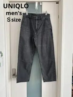 ユニクロ　メンズSサイズ　ブラックデニム