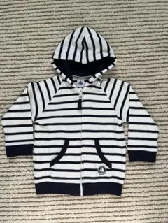 r*n様 PETIT BATEAU ストライプ フード付きトレーナー 18m/8