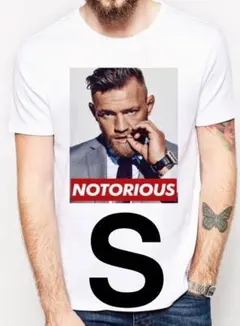 【大人気！一点限り】UFC コナー・マクレガー　半袖Tシャツ　白　ホワイト　S