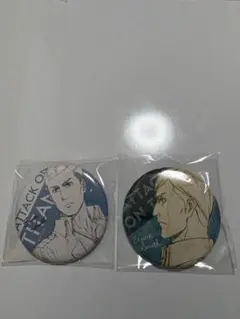 進撃の巨人　エルヴィン　缶バッジ　wit studio