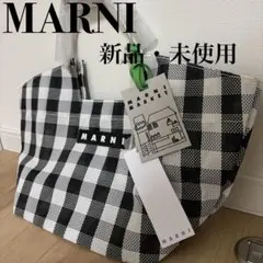 新品】MARNI MARKET マルニ マーケット 千鳥柄トートバッグ - メルカリ