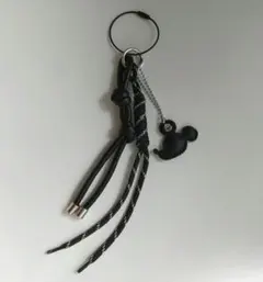 ミッキー 黒 ブラック バッグチャーム ストラップ