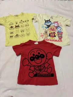 状態良い⭐︎アンパンマン Tシャツ 3枚セット 90cm