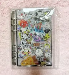 本日0時まで☆スヌーピー　シール帳　バインダー　A6 シャカシャカ