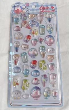 3Dシールcute animal