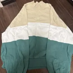 Lee トレーナー Lサイズ ベージュ・ホワイト・グリーン