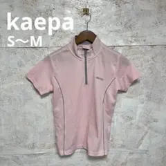 【 6310番】kaepa Tシャツ ハーフジッパー　ピンク系