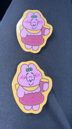 ☆可哀想に！おぱんちゅうさぎ スシロコラボ限定　お芋ピック２枚セット☆