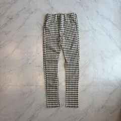 BREEZE ブリーズ ギンガムチェック ストレッチパンツ 130 ブラック 黒
