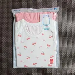 新品未開封★ユニクロ★エアリズムボディースーツ 2枚組 ピンク 90㎝ 送料込み