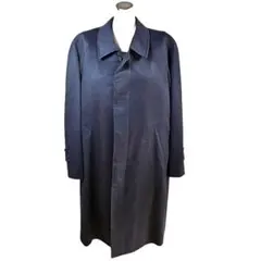 美品　エルメネジルドゼニア　紺カシミヤ100％チェスターコート　予備ボタン付き