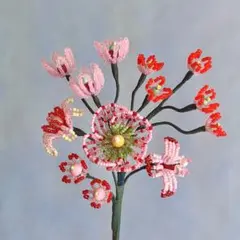 ビーズフラワー 花束 ブーケ インテリア 造花 一輪挿し ギフト 枯れない花