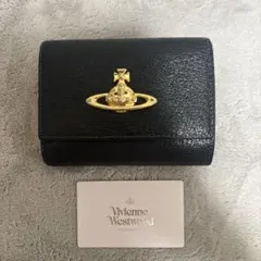 Vivienne Westwood 三つ折り財布 がま口 ブラックのサムネイル