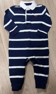 Ralph Lauren ストライプロンパース 12M 80