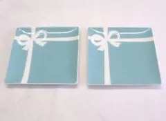 箱無し Tiffany & Co. 皿 リボンデザイン四角皿ギフトボック - メルカリ