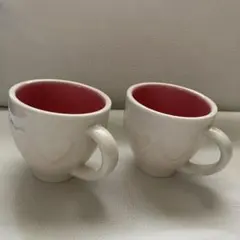 スターバックス ハート模様 コーヒーカップ 2個セット 日本製