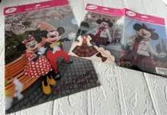Disney 厚手クリアホルダー&ケース入り折り紙メモセット