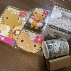 一番くじ　日焼けハローキティ 鏡　マスコット　ポーチ　マグカップセット