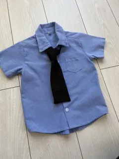 フォーマル半袖シャツ 95サイズ ネクタイ付き