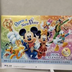 ミッキーマウス 2026年壁掛けカレンダー