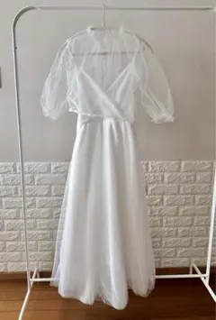 二次会・パーティ♡ワンピース　白