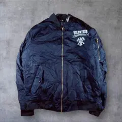 ボンバージャケットMA-1フライトジャケットプリントロゴデカロゴA24