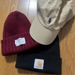 帽子　まとめ売り　Carhartt ブラック ニット帽