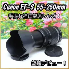 ♥初心者でも♥Canon EF-S 55-250mm IS 望遠 手ブレ補正付 手ブレ補正】Canon EF-S 55-250mm ISⅡ 望遠レンズ - メルカリ