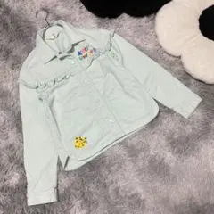 【Liunic×H&M】 キッズ ジャケット(140)水色 イラスト カラフル