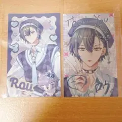 【匿名発送】ぎゃうるふ　小柳ロウ　レア　ランダムチェキ風カード　２枚