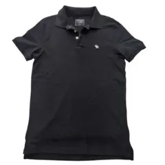 Abercrombie & Fitch　アバクロ　ポロシャツ　Mサイズ　ブラックのサムネイル