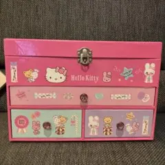 平成 레트로 ハローキティ チェスト 小物入れ 収納ボックス レア