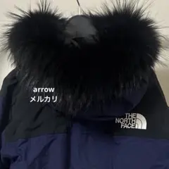 ノースフェイス　リアル　フードファー　単品　マウンテンダウンコート用　黒バジャー