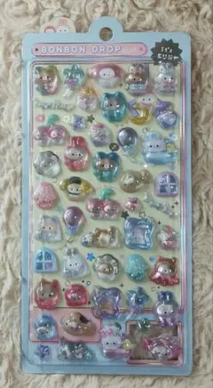 アニマル　ボンボンドロップシールmini【正規品】うさぎ