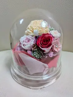 プラスチック製ドーム型　ブリザードフラワー