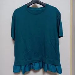 ★nano UNIVERSE★青緑　Tシャツ