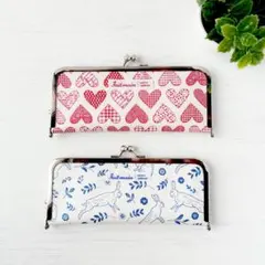 持ち歩きにも♪　がま口かぎ針ケース