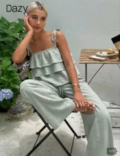 SHEIN　Dazy セットアップ ライトグリーン S
