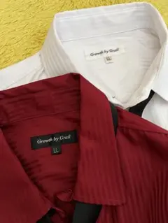 『新品未使用』Growth by Grail フォーマルシャツ 2枚セット LL