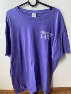 古着　FRUIT OF THE LOOM Tシャツ パープル　L