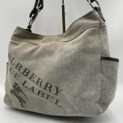 BURBERRY ワンショルダーバッグ キャンバス ブルーレーベル ホースロゴ