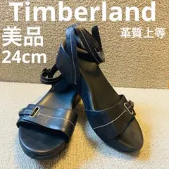 ❣️美品24cm Timberland上質本革アンクルストラップサンダルのサムネイル